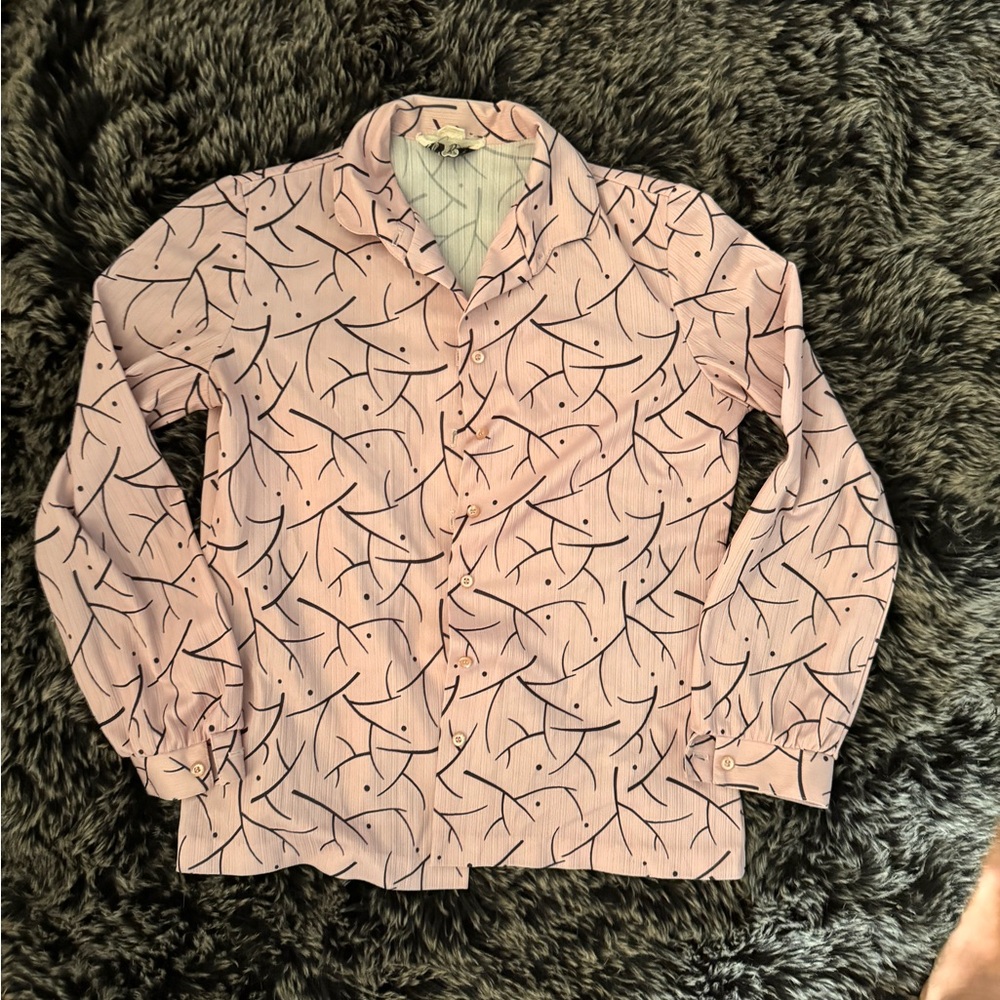 Vintage light pink Paula Brooks blouse